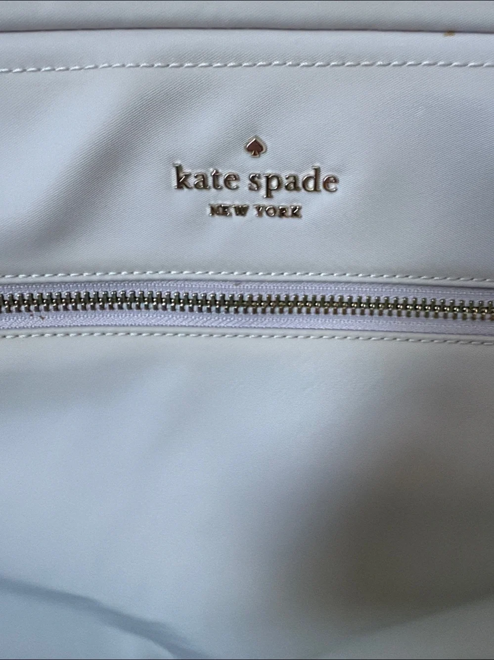 Kate Spade laptop case  Computer bag  HD nylon  pastel violet  Gold tone  Padded
